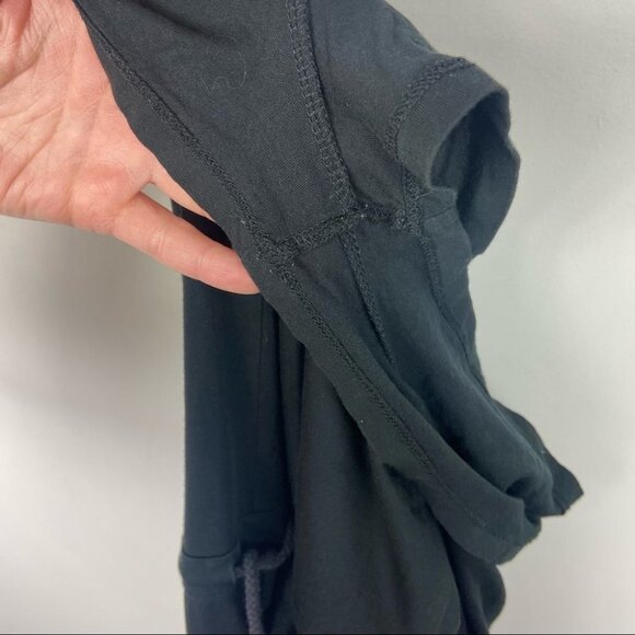 ARITZIA Wilfred Free Romper Black Tie Waist Modal Size XS Minimalist Playsuit - Picture 12 of 13